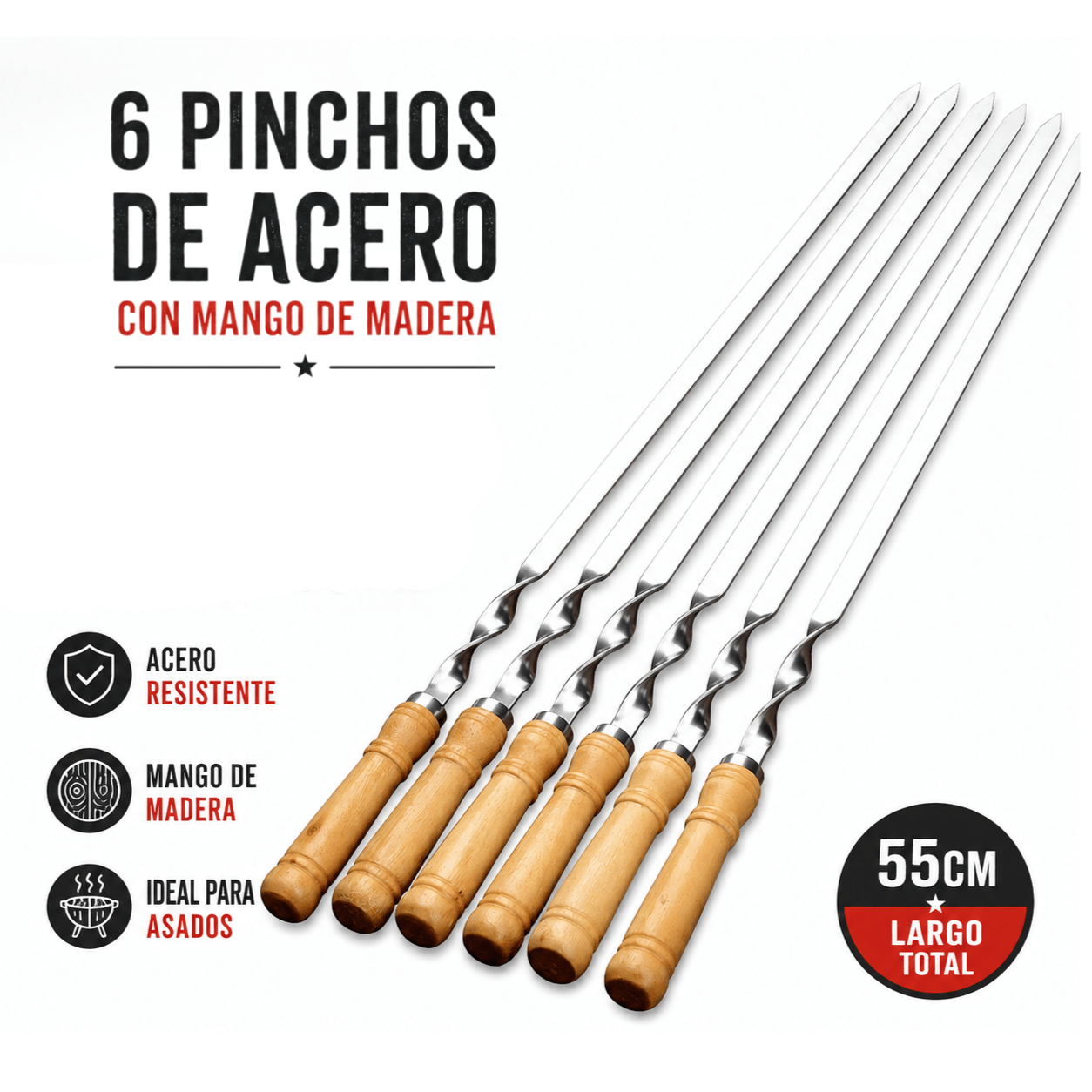 Set de Brochetas Fuego x6