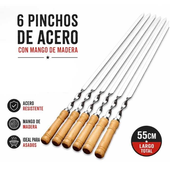 Set de Brochetas Fuego x6