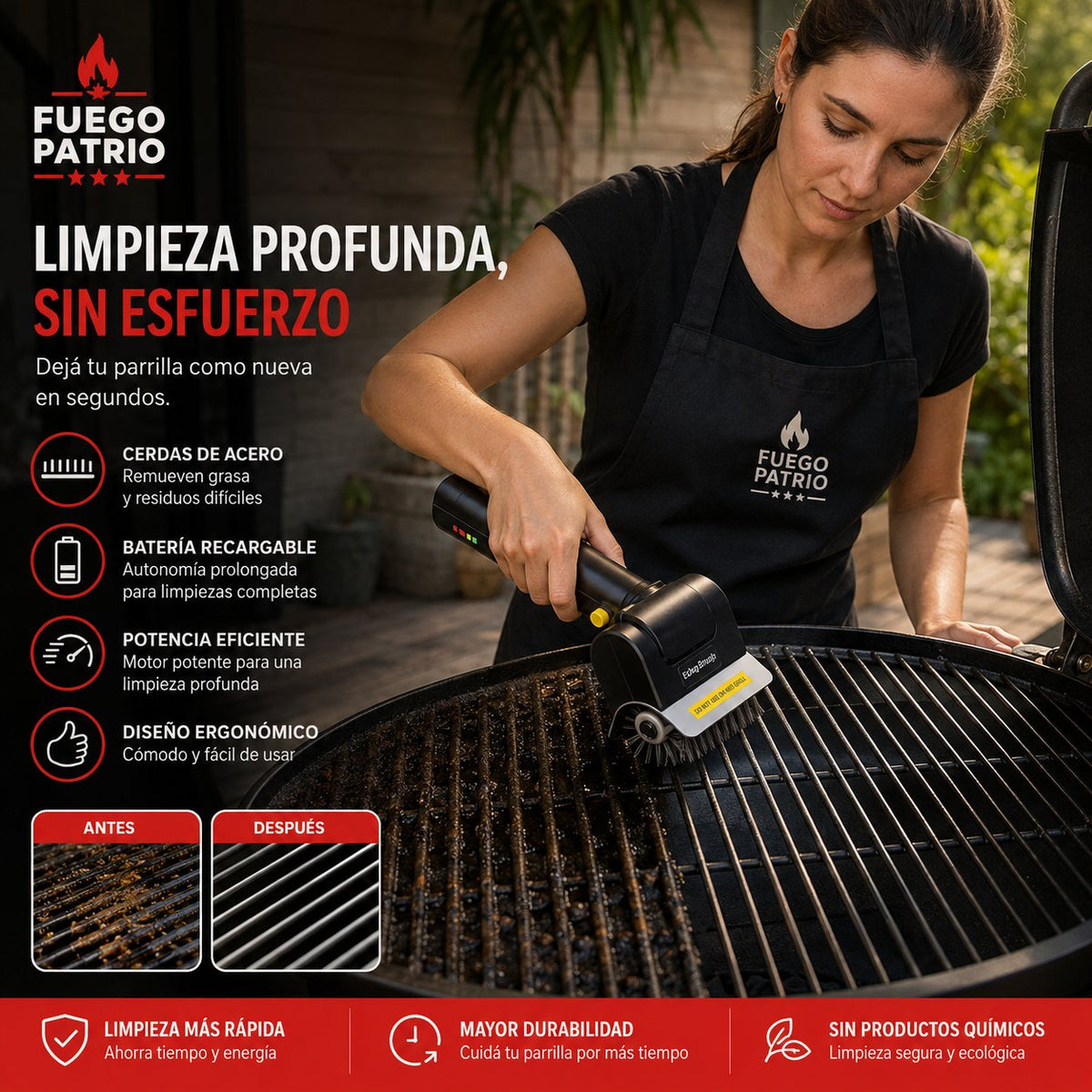 Cepillo Eléctrico Fuego Pro