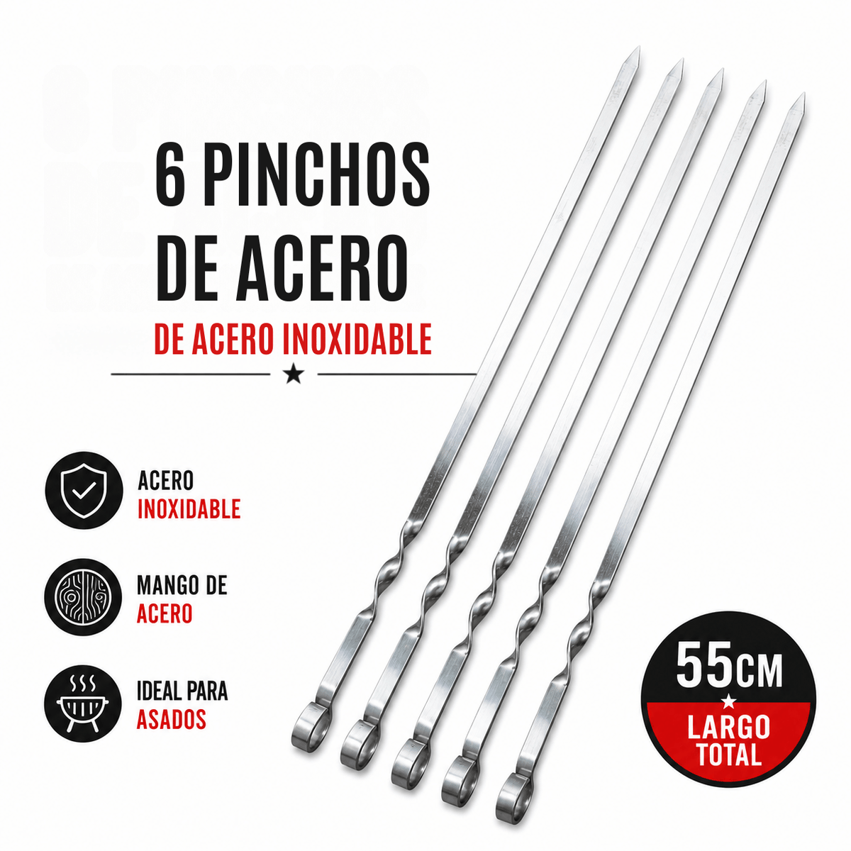 Set de Brochetas Fuego X6