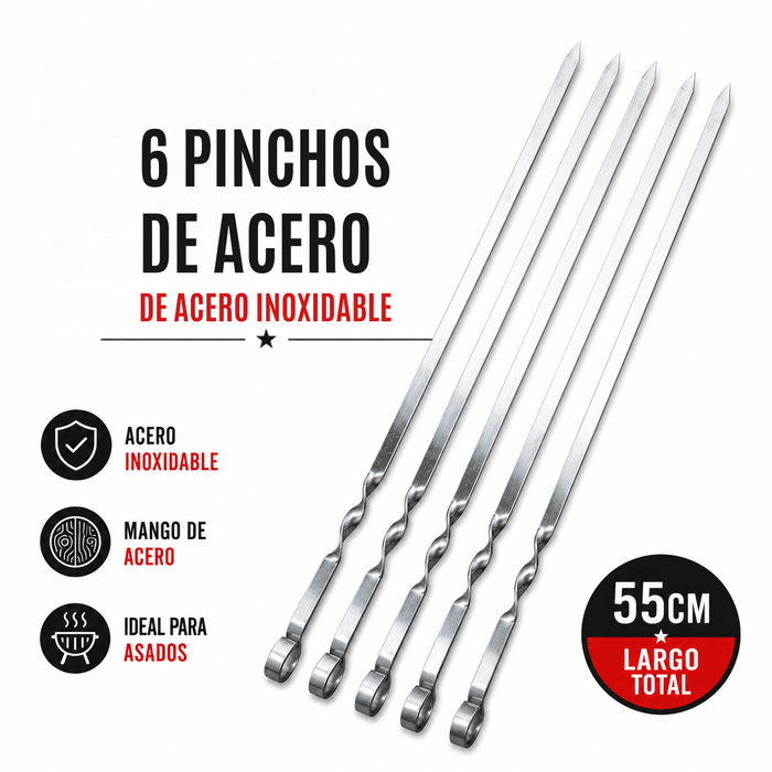 Set de Brochetas Fuego X6